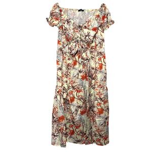 Floral Crop Top and‎ Wide Leg Pants Set Yellow Orange Two Piece Outfit